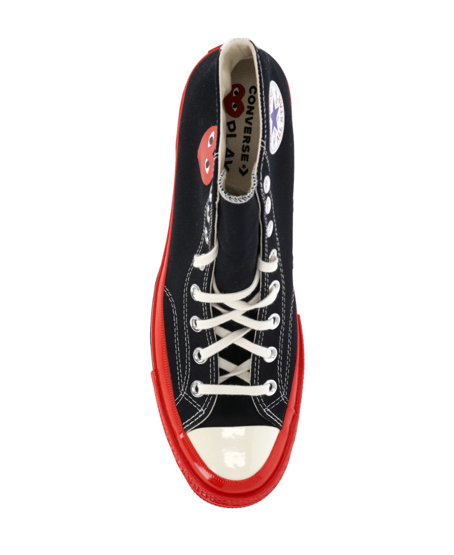 Comme Des Garçons Play Black & Red Converse Edition Chuck 70 Sneakers In Multicolor