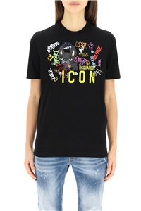 Dsquared2 Icon Graphic-print T-shirt In Black