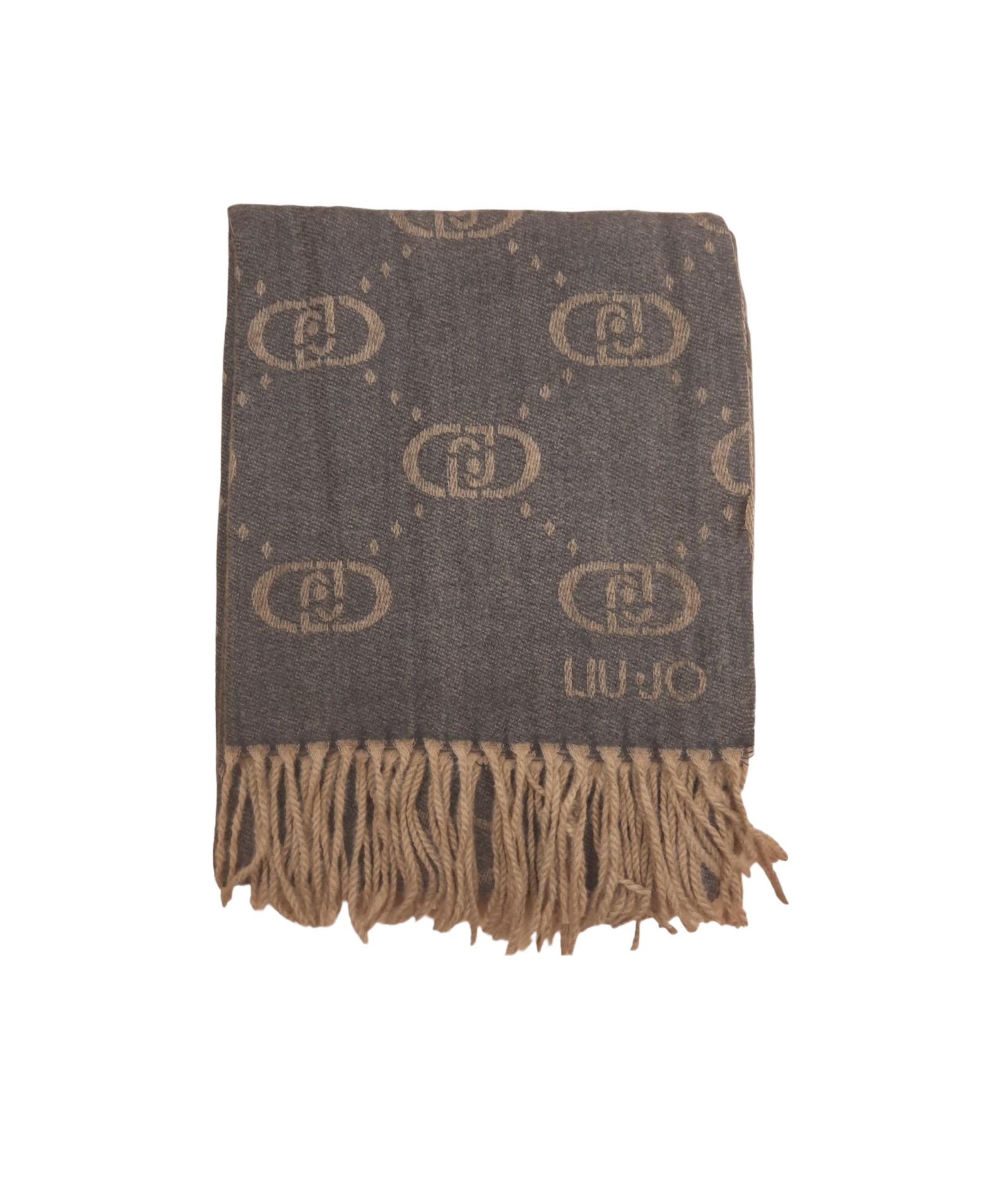 Liu •jo Fringed Scarf In Brown