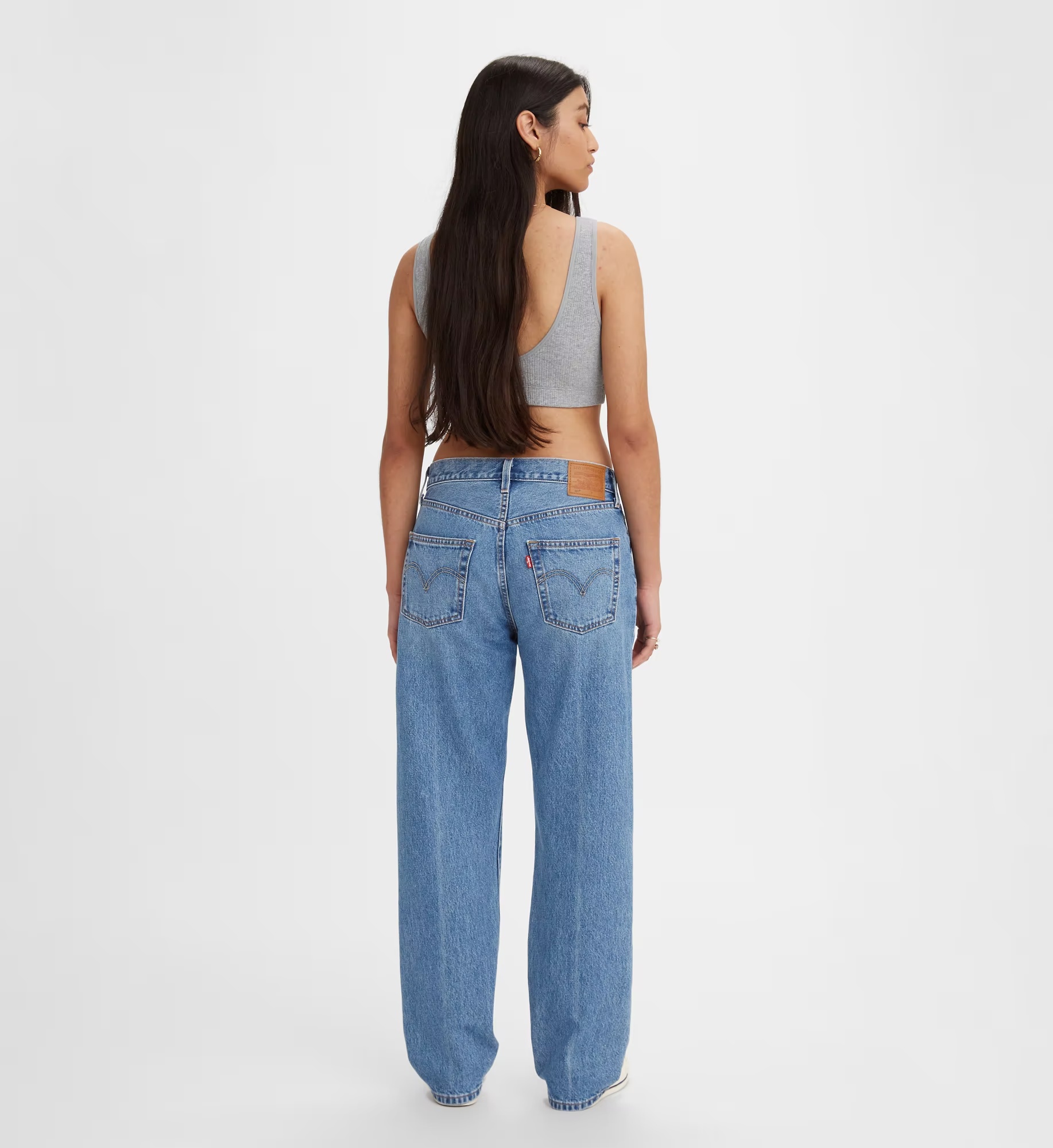 Levi's High-rise Straight-leg Jeans In Blue