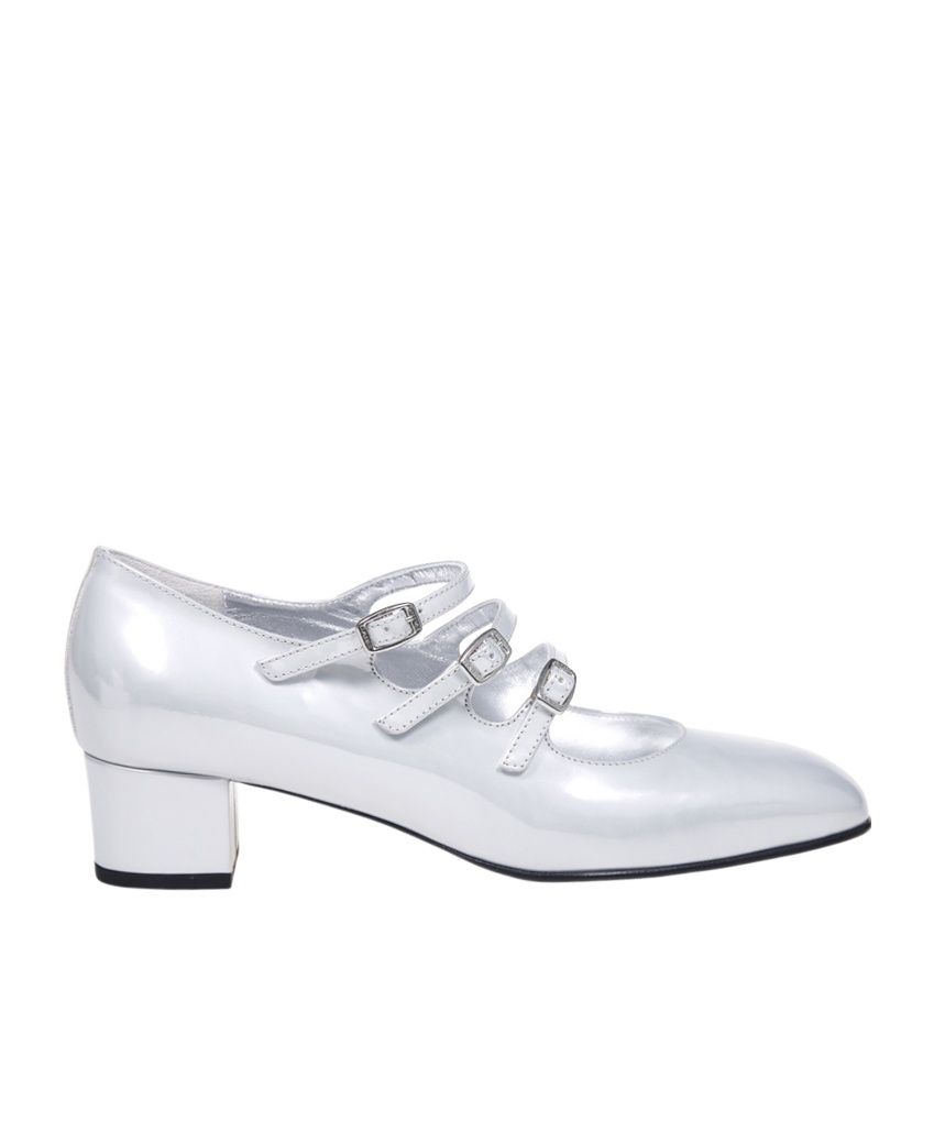 Shop Carel Paris High-heeled Mary Jane Shoes In White