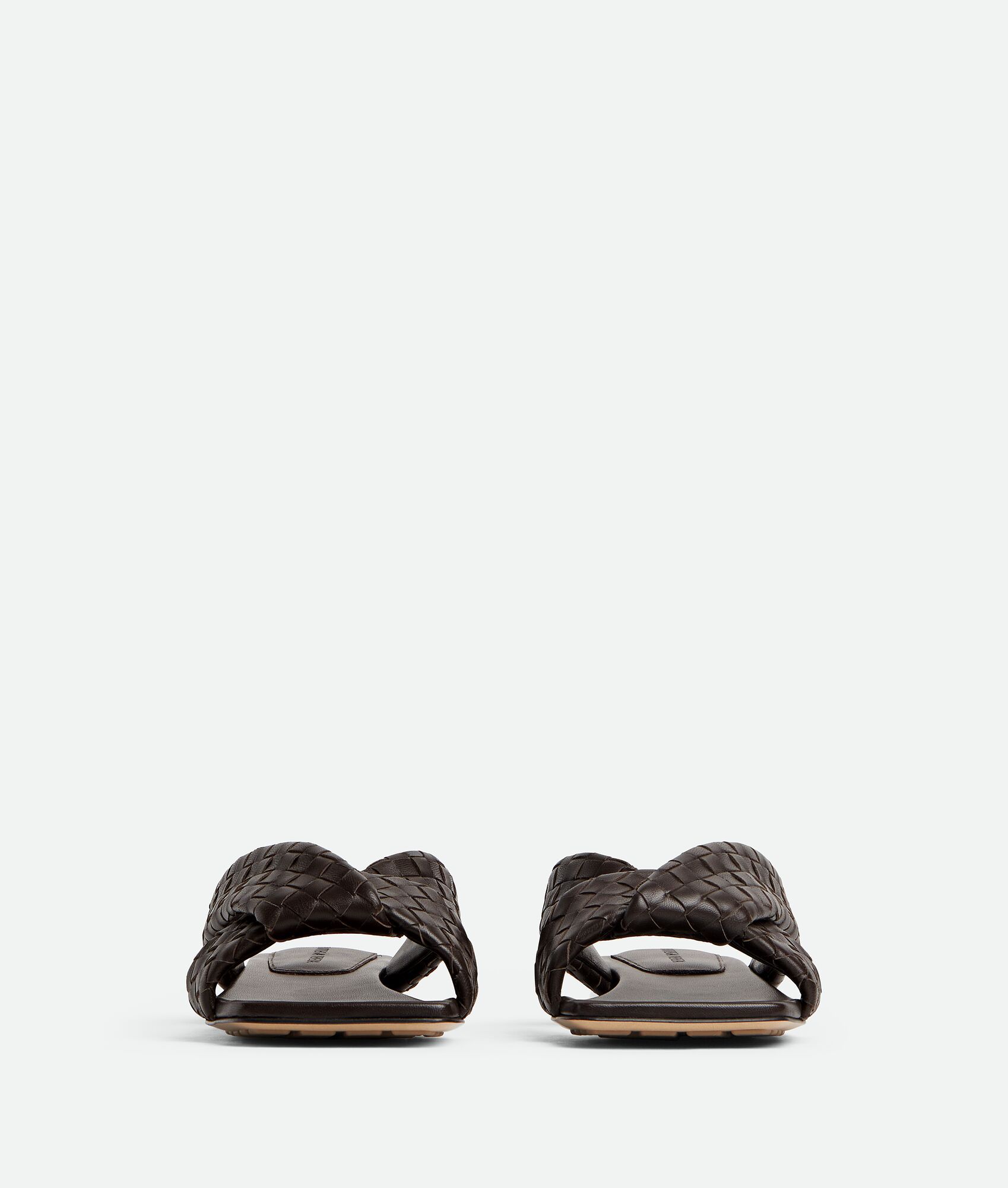 Bottega Veneta Riva Flat Mule In Brown