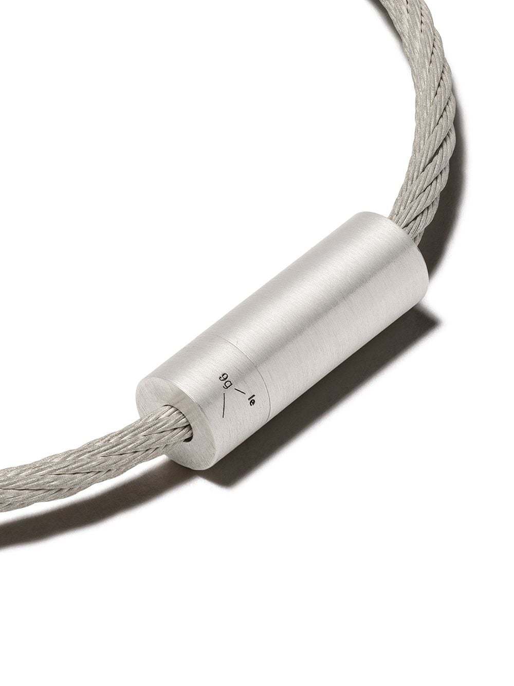 Le Gramme 7 Grams Cable Bracelet In White