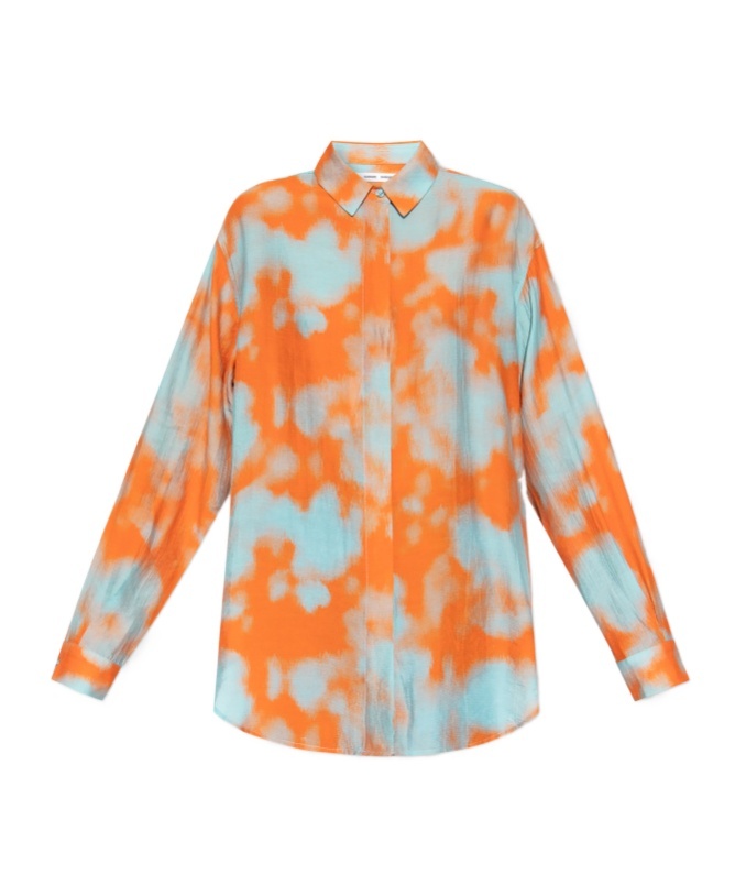 Samsoe & Samsoe Printed Shirt In Orange