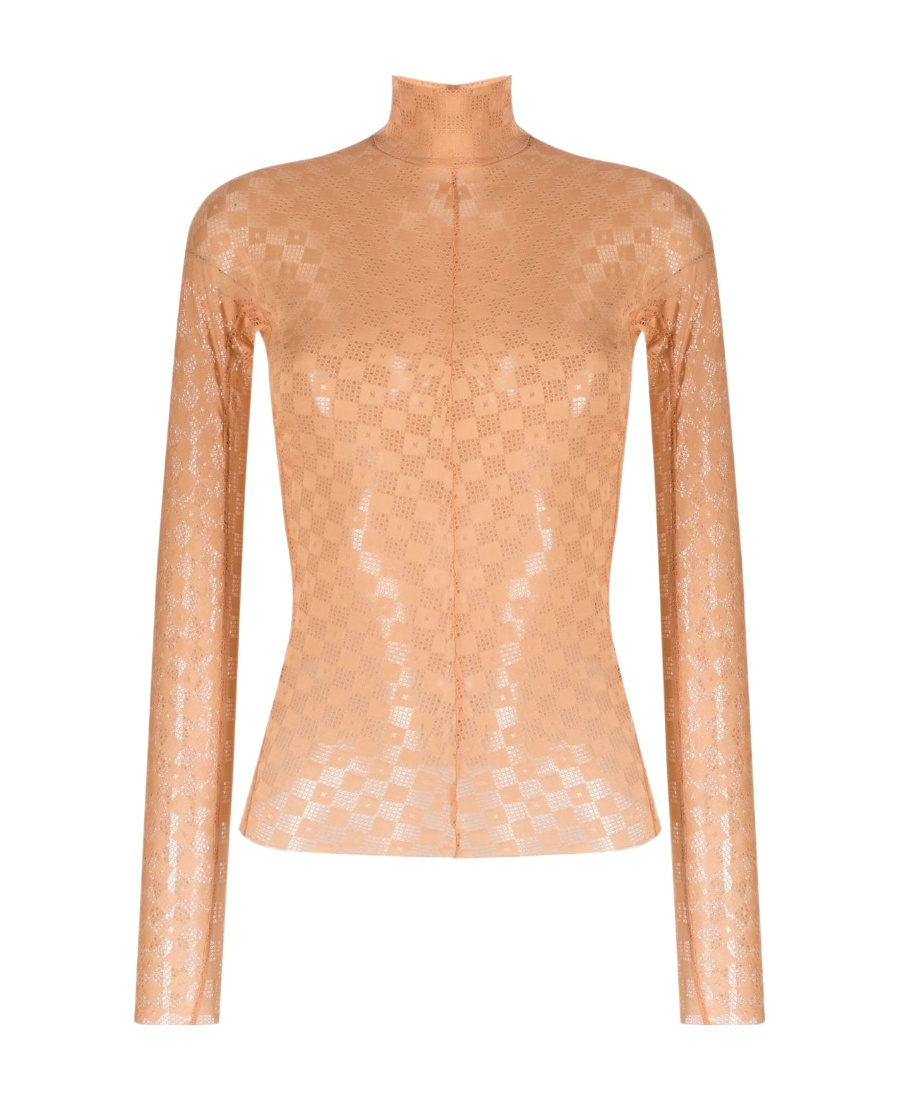 Shop Forte Forte Long Sleeved T-shirt In Nude