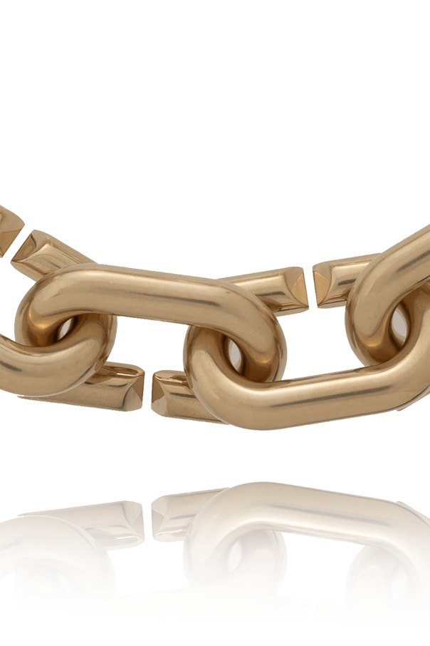 Shop Ferragamo Chunky Necklace In Yellow