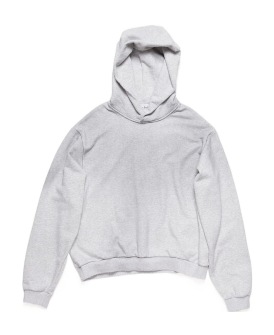 Acne Studios Melange Hoodie Logo Ci0159co R 92h In Gray