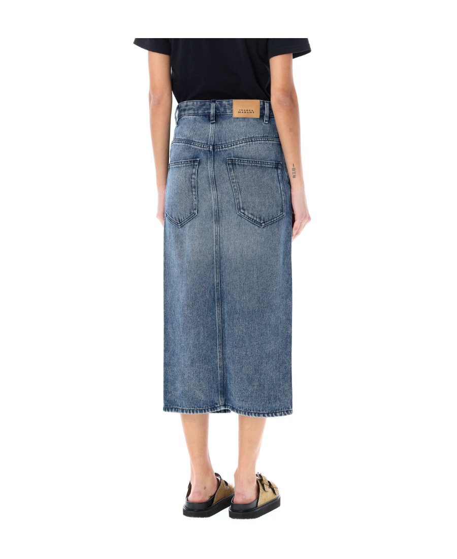 Isabel Marant Étoile Denim Skirt In Blue