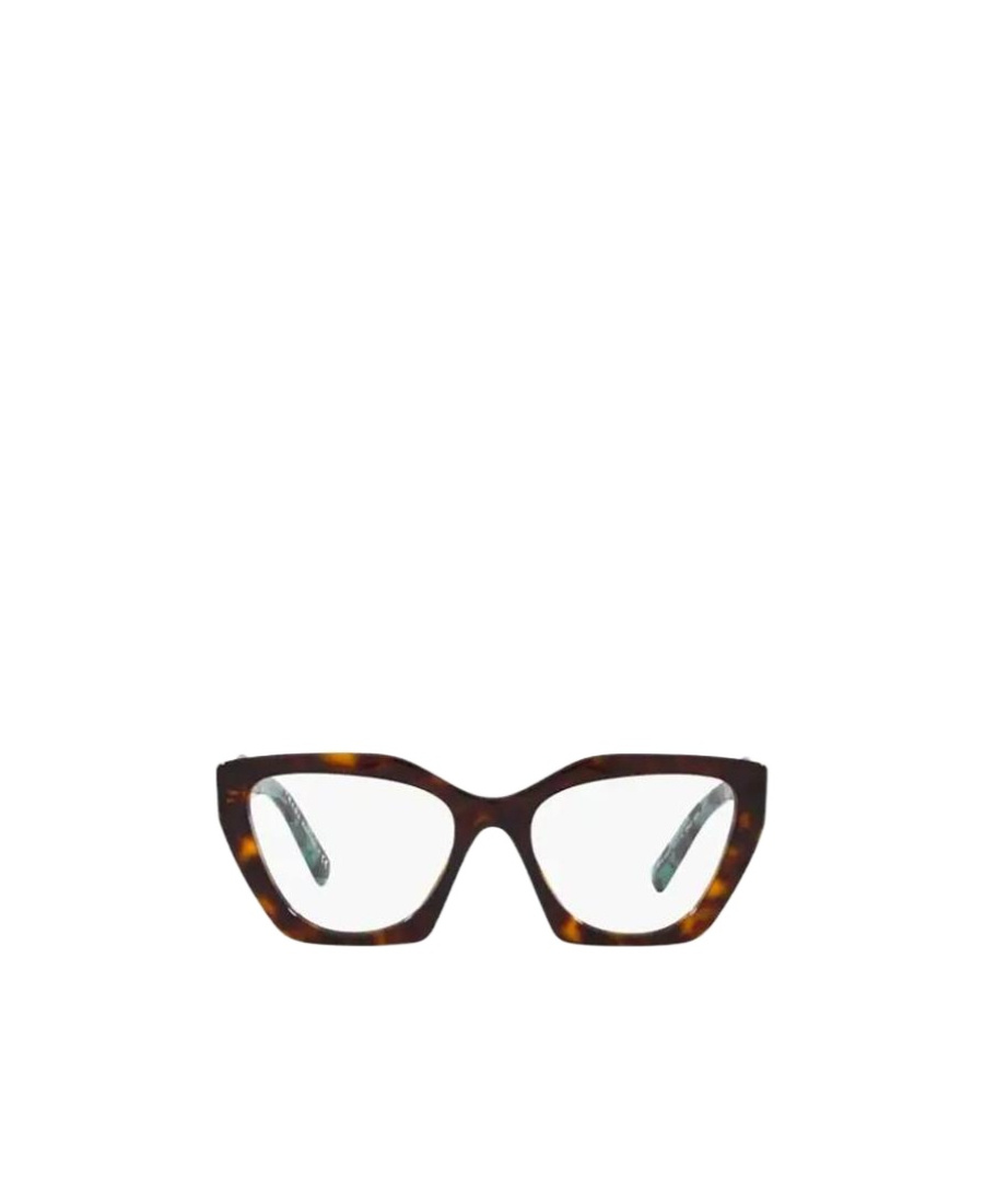 Prada Womens Brown Pr 09yv Acetate Cat-eye Glasses In White