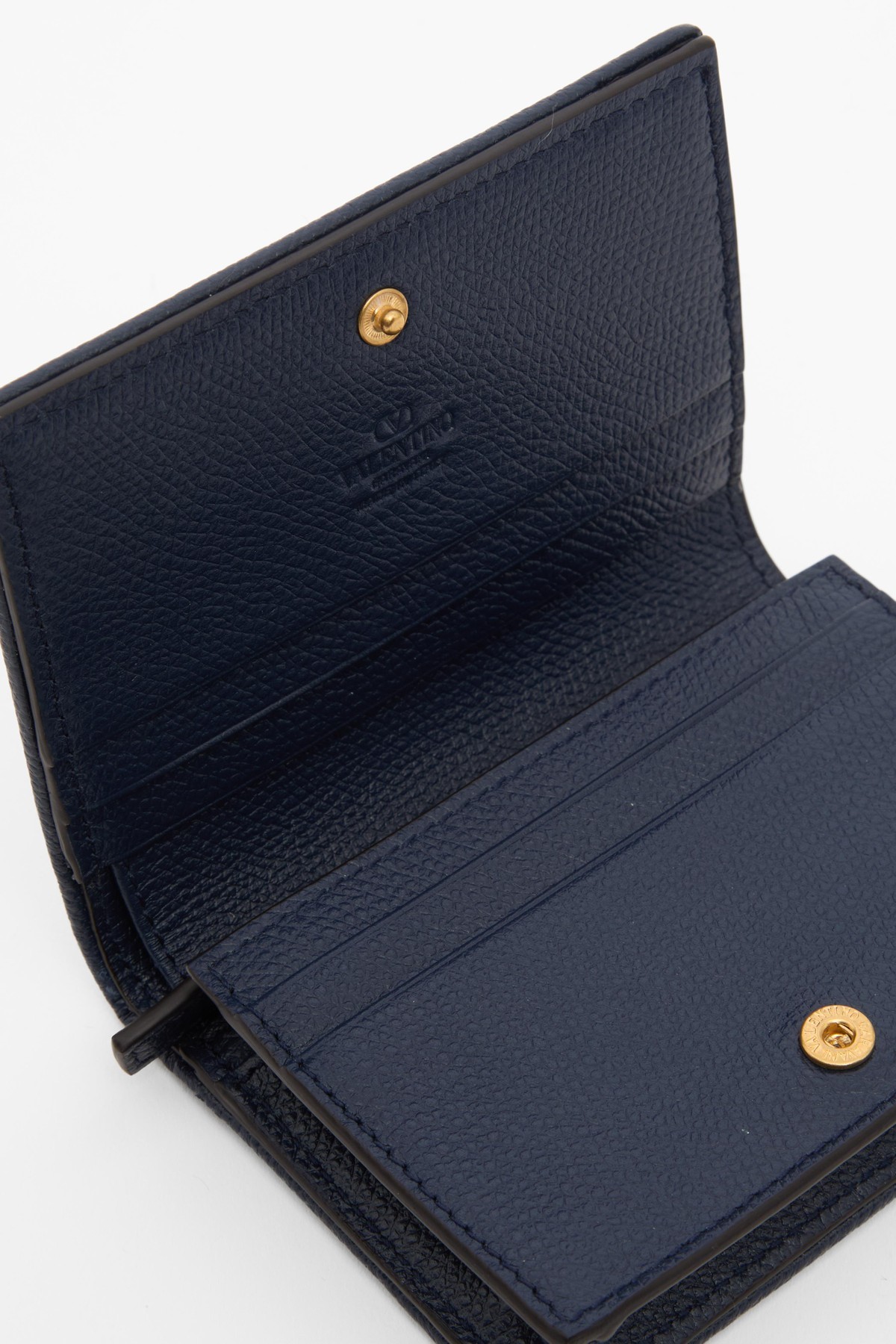 Valentino Flap French Wallet Vlogo Signature In Black