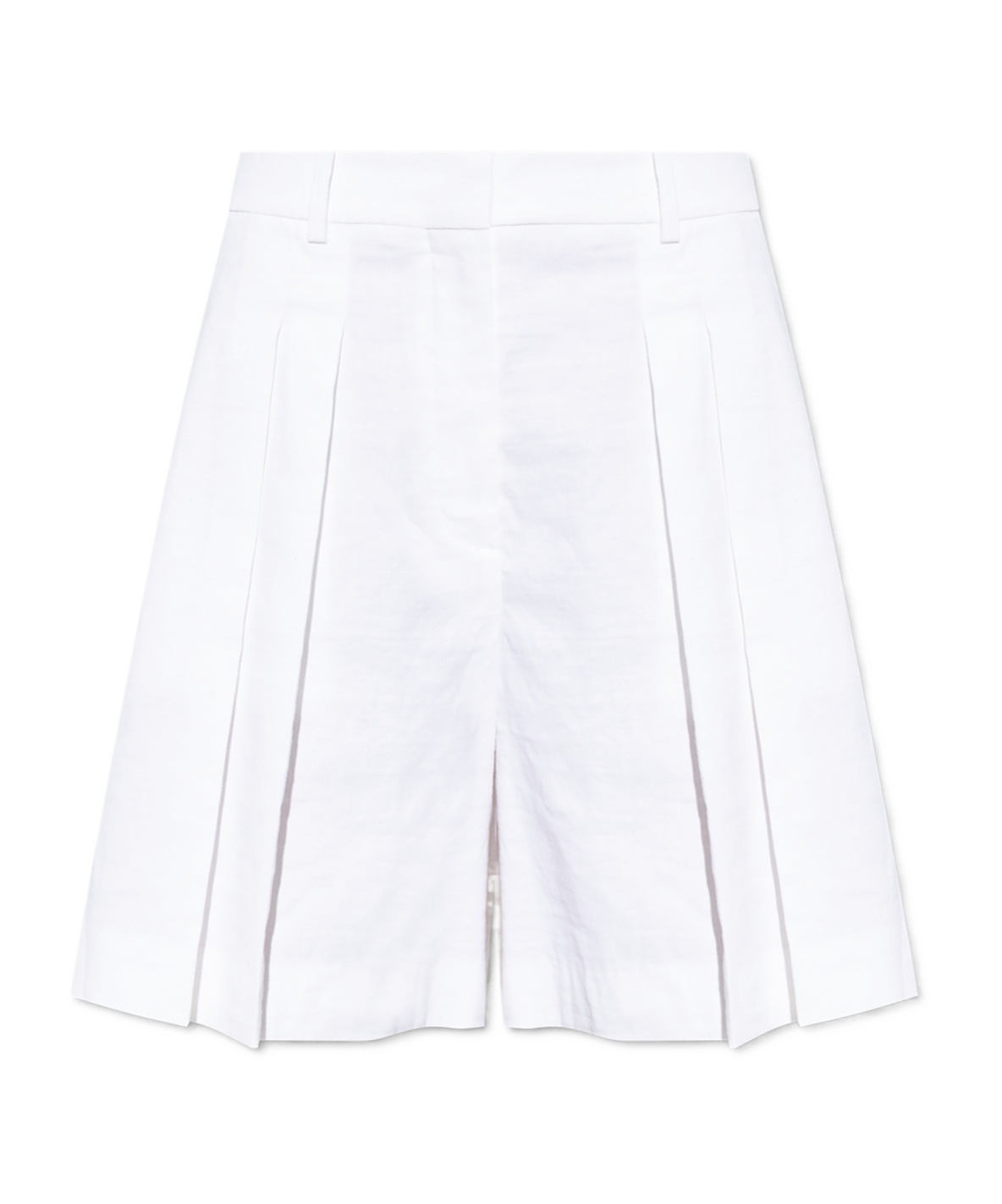 Theory Pleat-detailed Shorts In White