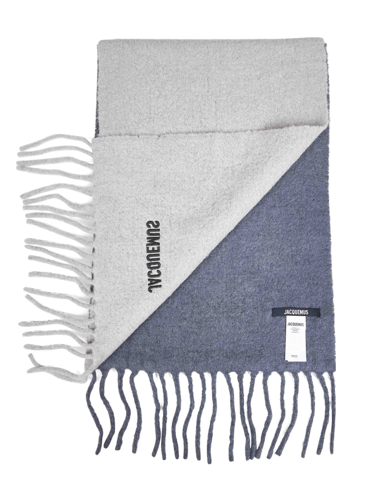 Jacquemus Rectangular Scarf In Gray