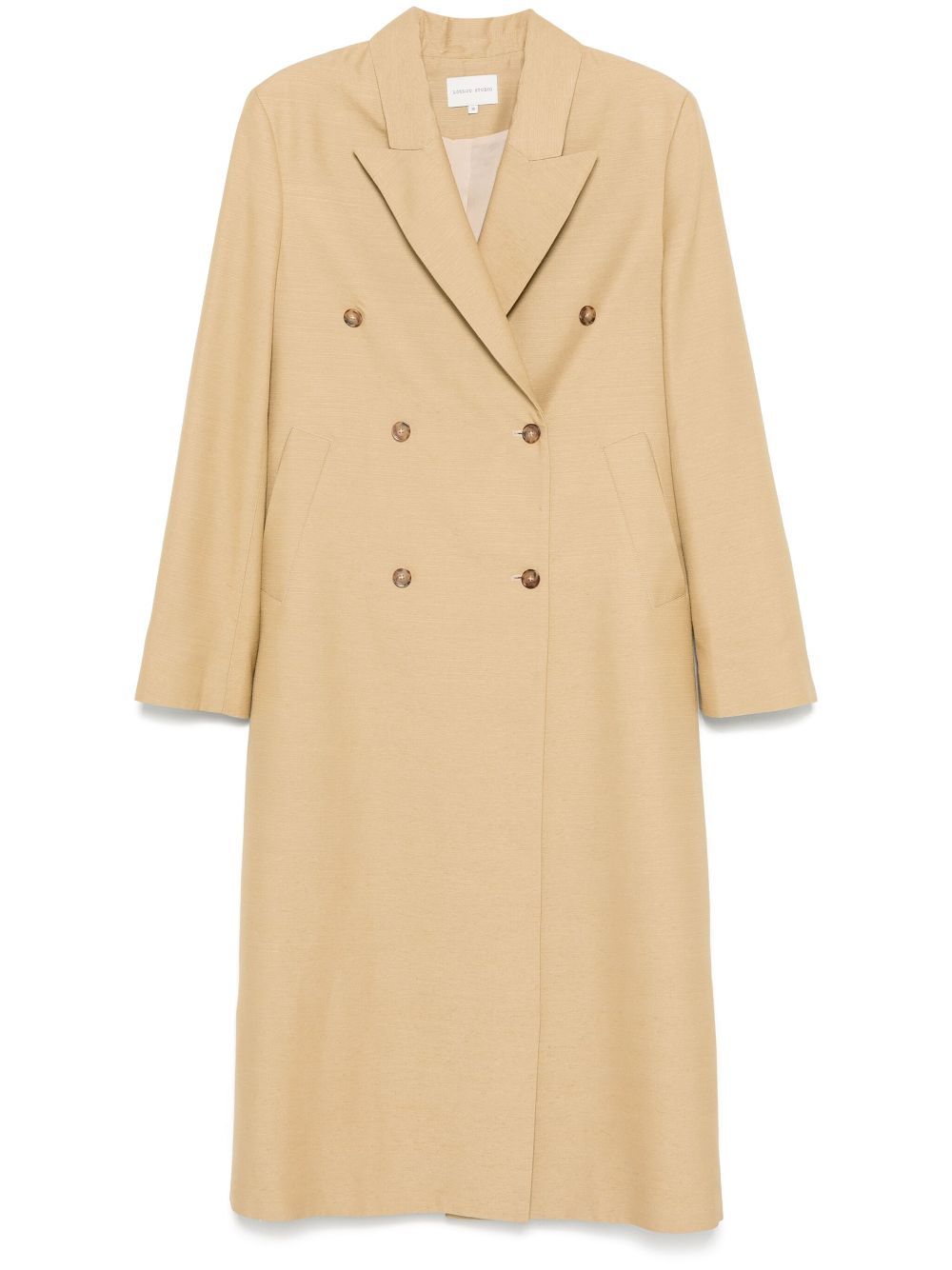Loulou De Saison Long-sleeved Coat In Nude