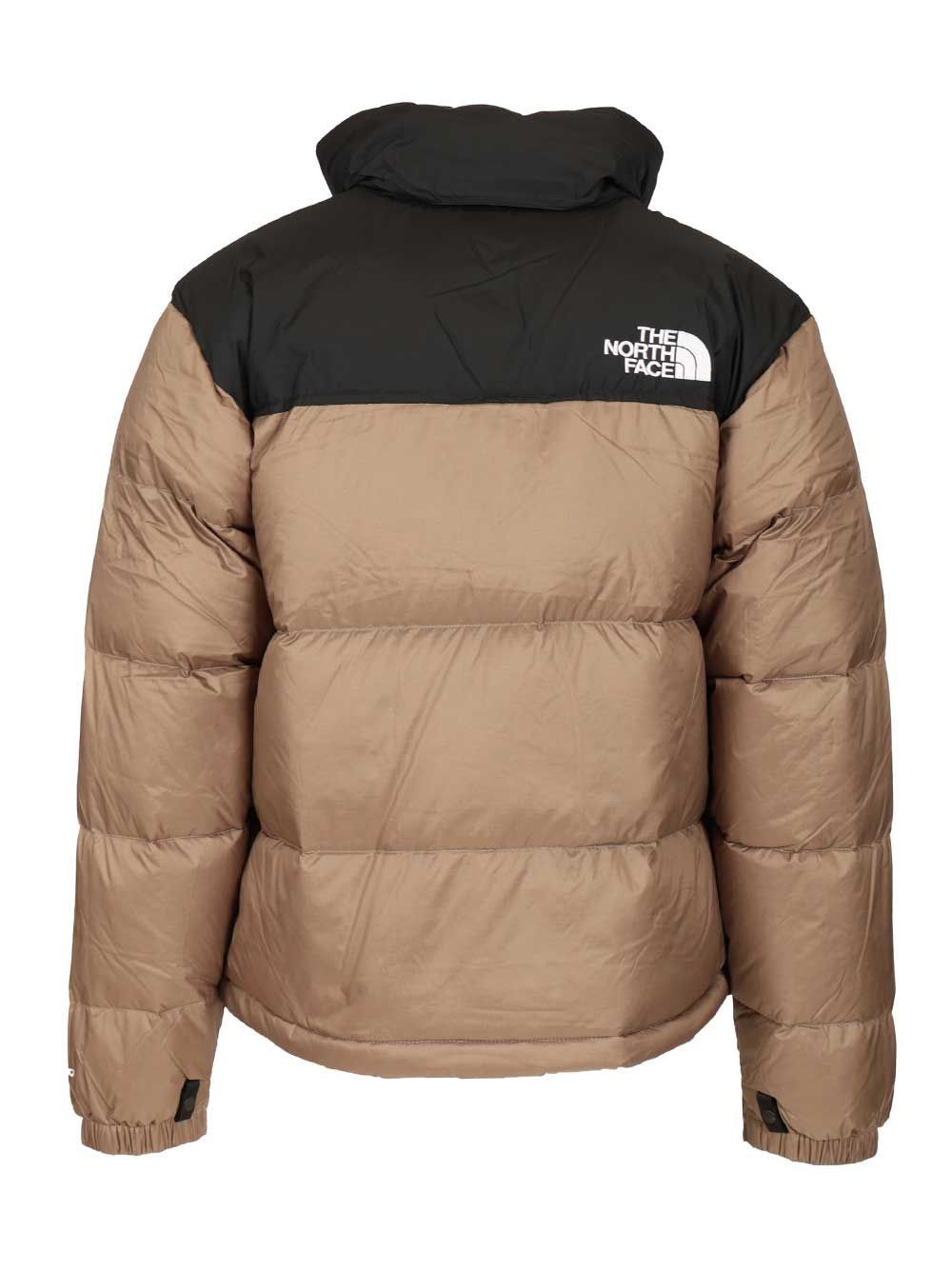 The North Face 1996 Retro Nuptse Puffer Jacket In Brown And Black In Multi