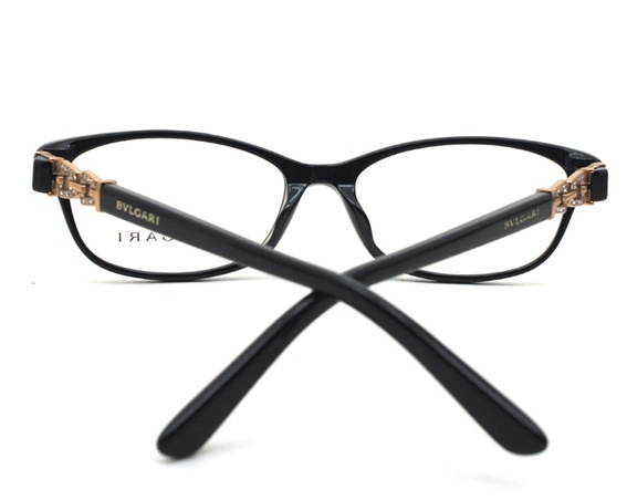 Bvlgari Black Oval Flat Mirror In Black