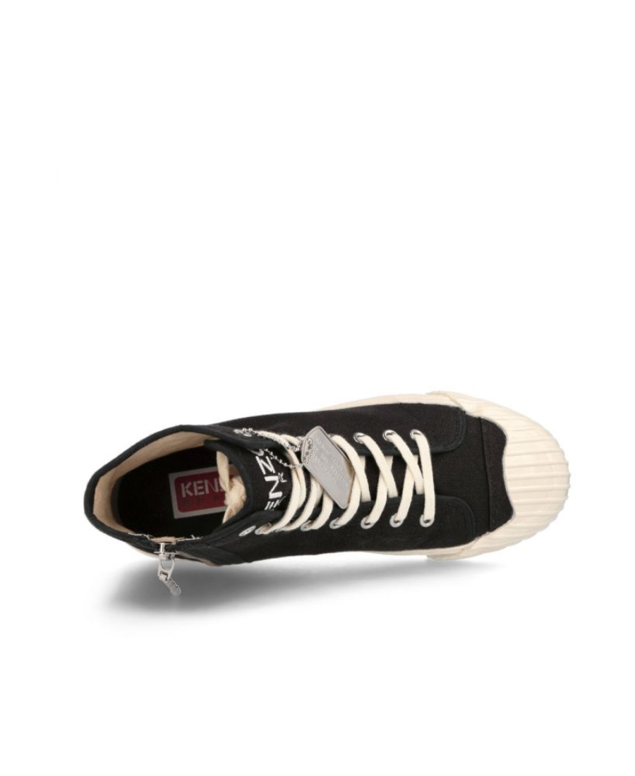 KENZO KENZO BOKE FLOWER EMBROIDERED HIGH-TOP SNEAKERS