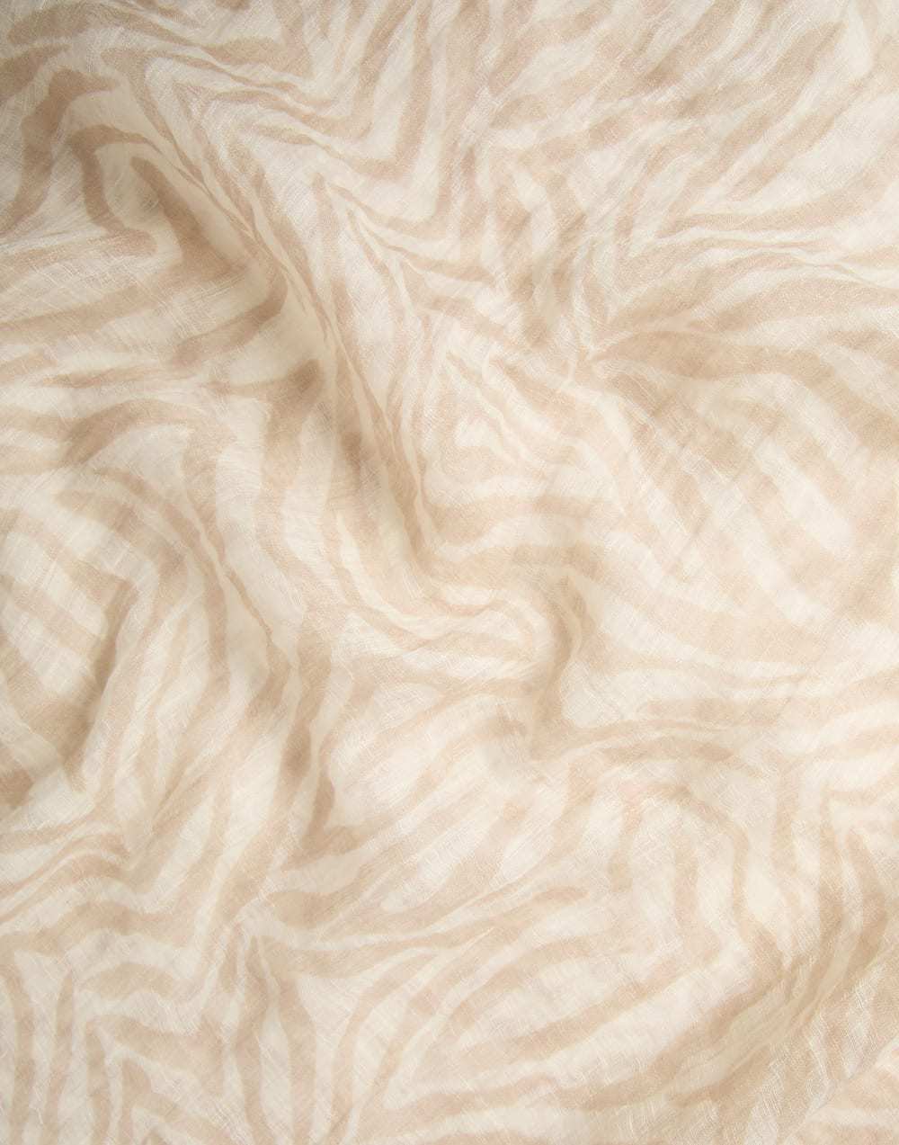 Brunello Cucinelli Abstract-pattern Print Scarf In Nude
