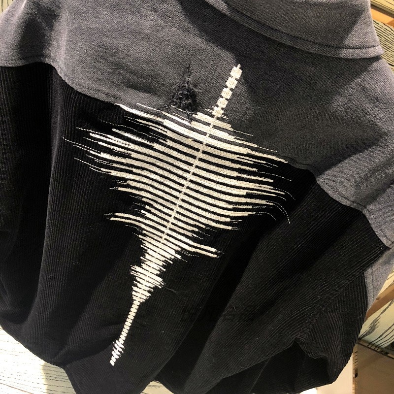 Forcerpblk Corduroy Spliced Casual Jacket In Black