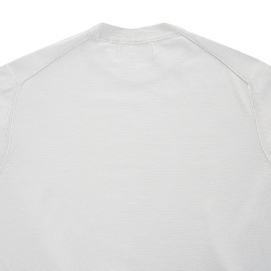 Stone Island Compass-motif Jersey-fleece Sweatshirt In White