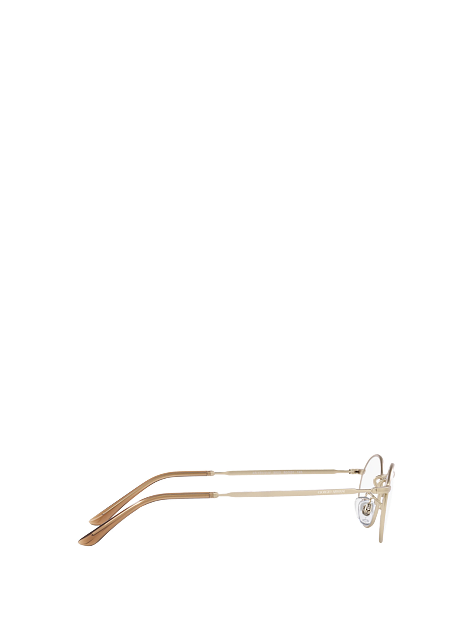 Giorgio Armani Metallic Round-frame Glasses In White