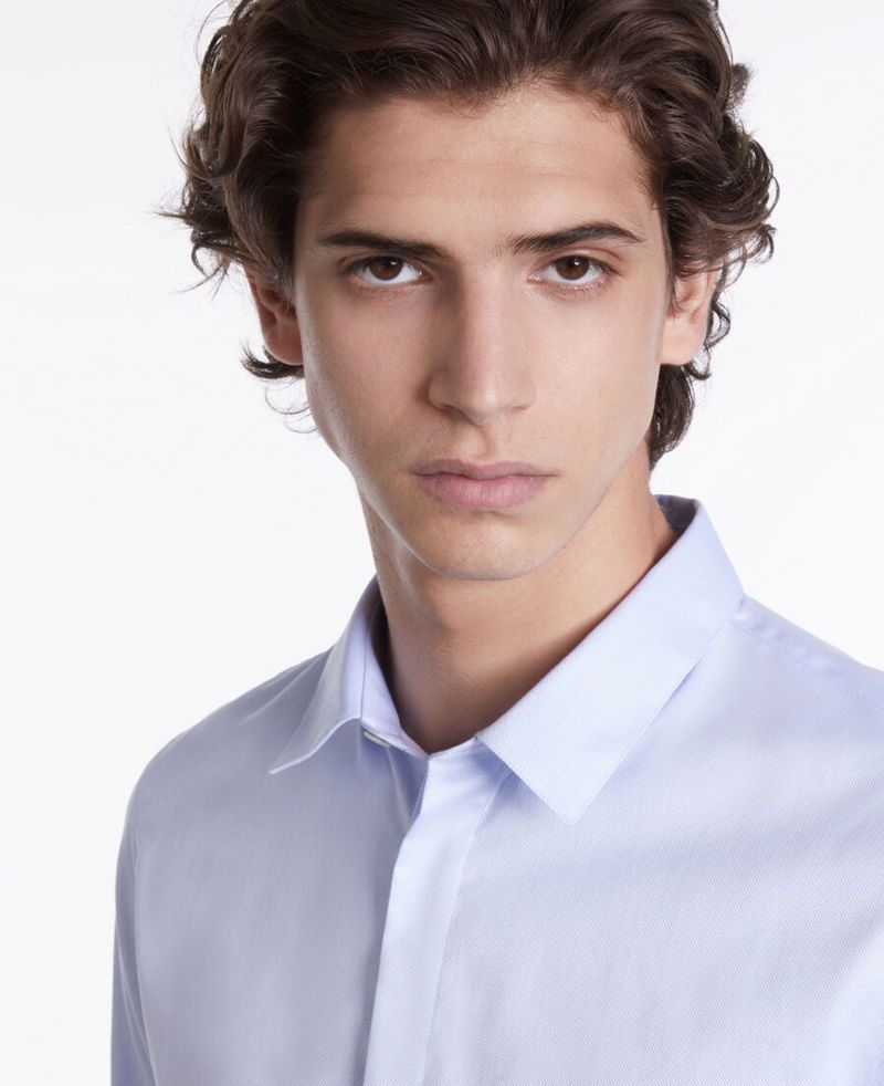 The Kooples Long-sleeved Shirt In Blue