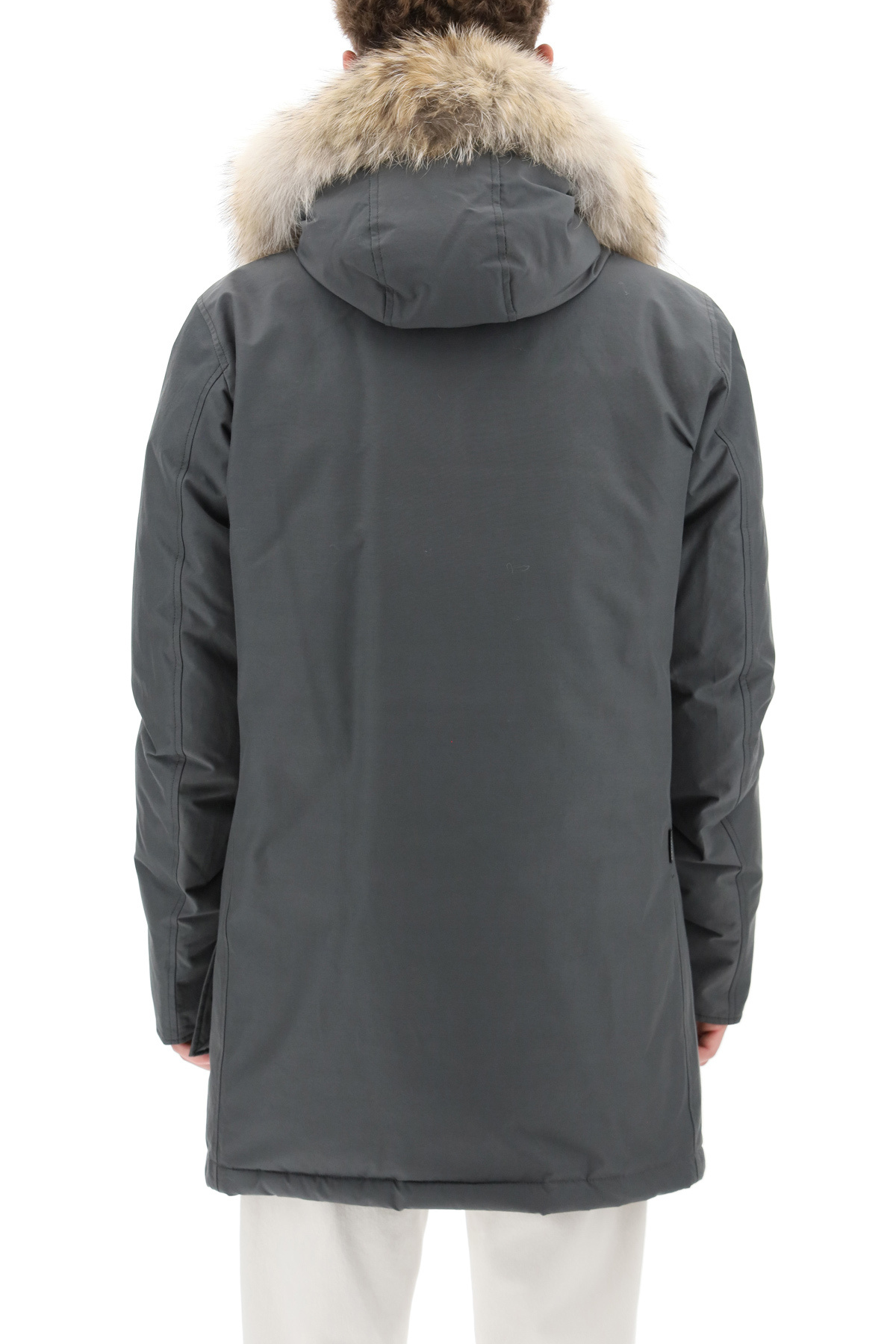 Woolrich Long-sleeved Coat In Black