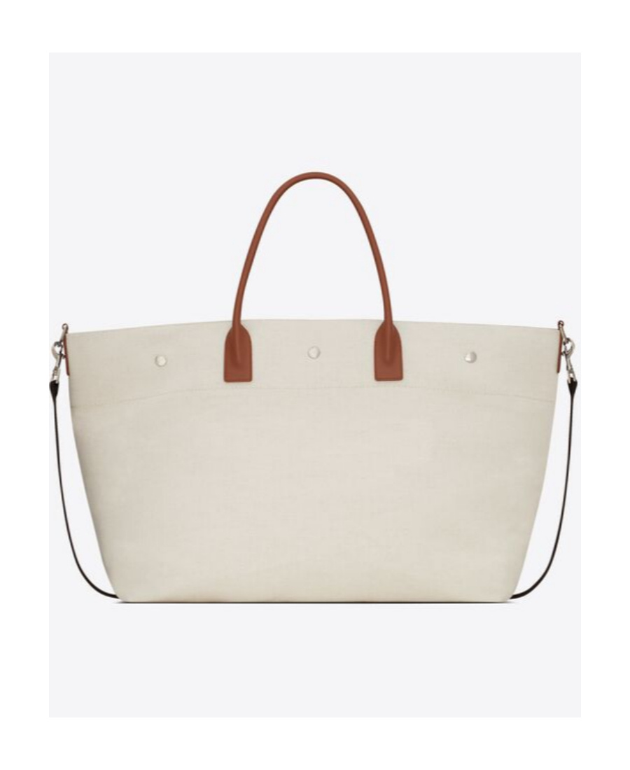Saint Laurent Rive Gauche Maxi Tote Bag In White