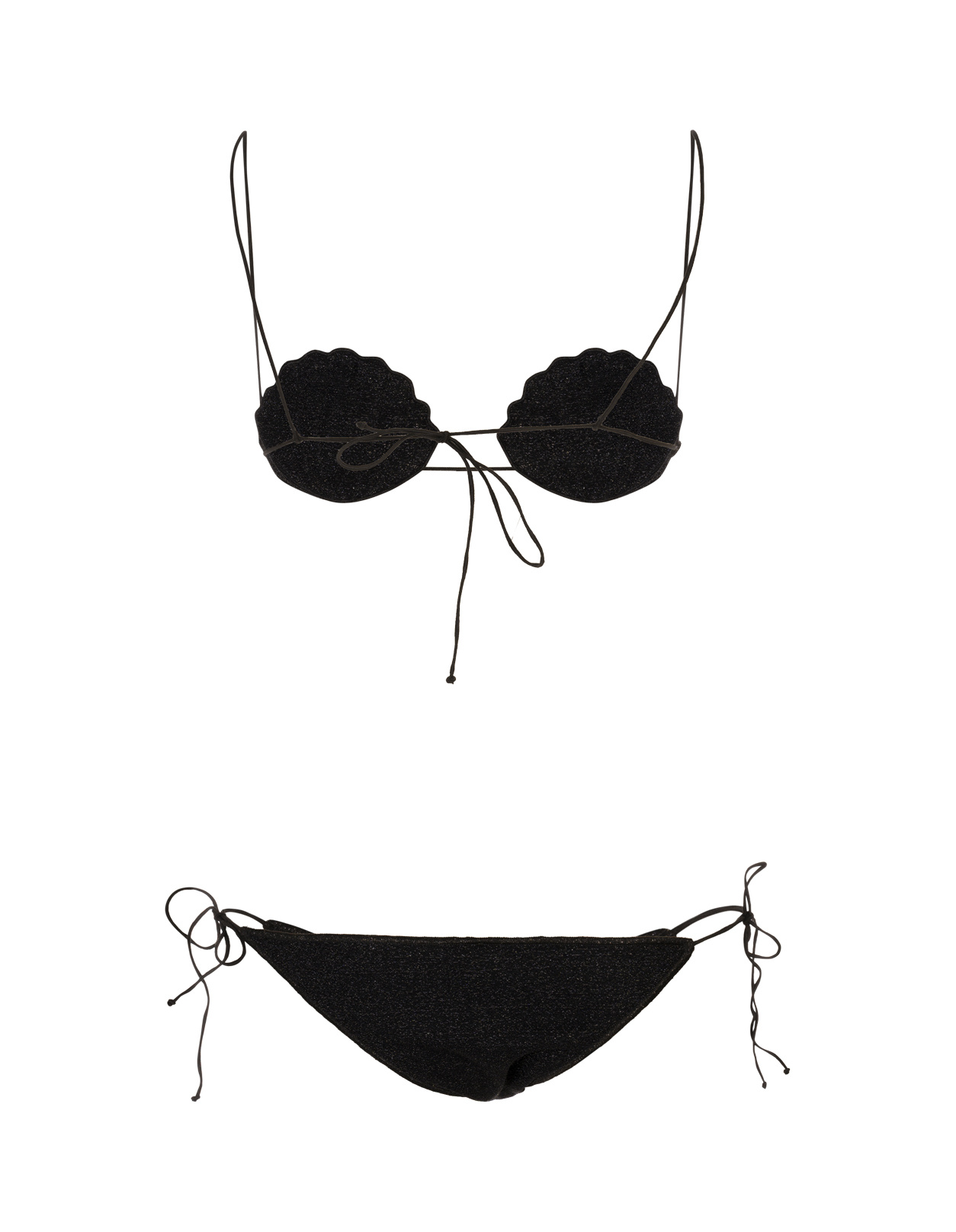 Oseree Two-piece Bikini Swimsuit In Black