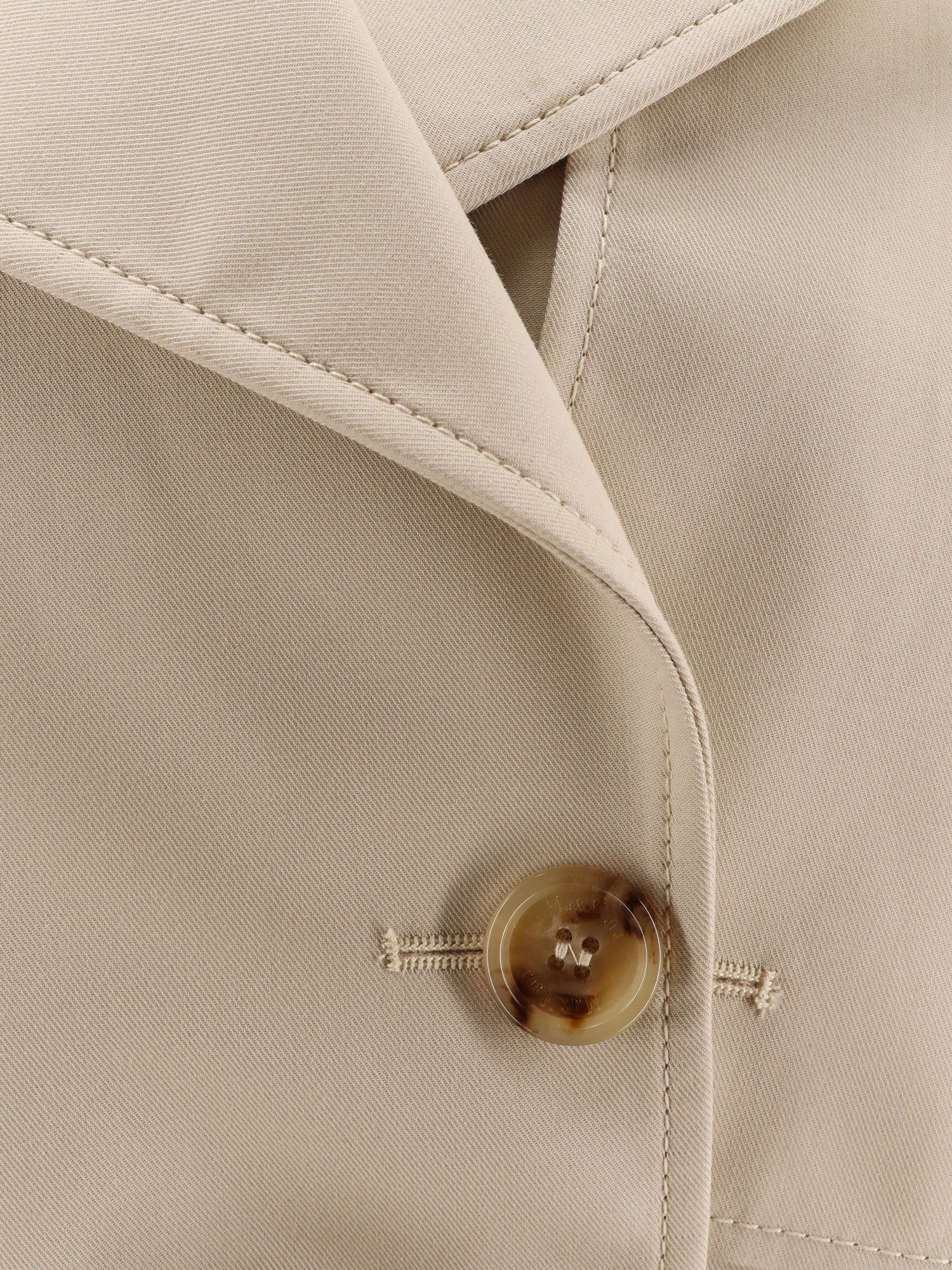 Max Mara Women Cotton Gabardine Sigfrid Cape In Neutral