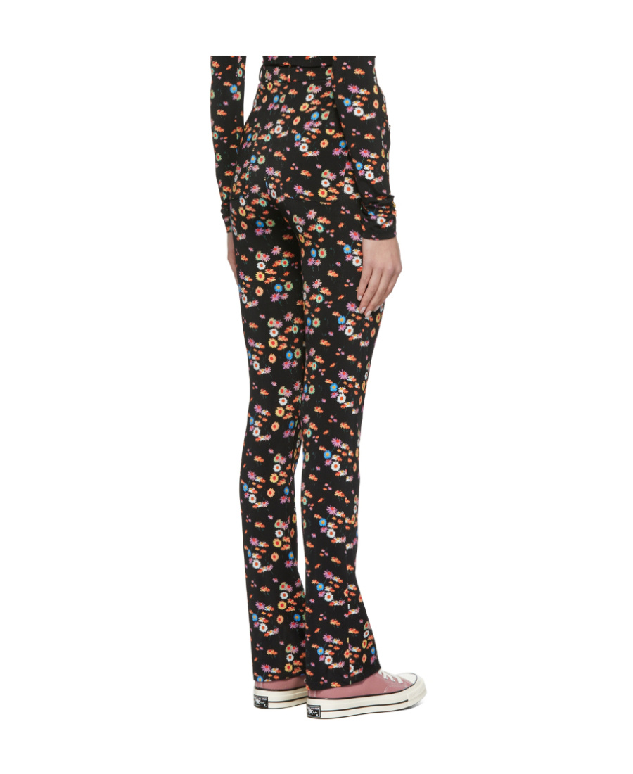Rabanne Black Printed Casual Pants In Black