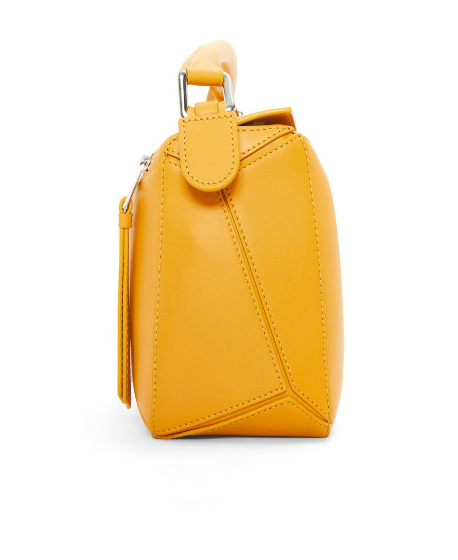Loewe Small Puzzle Tote Bag In Yellow