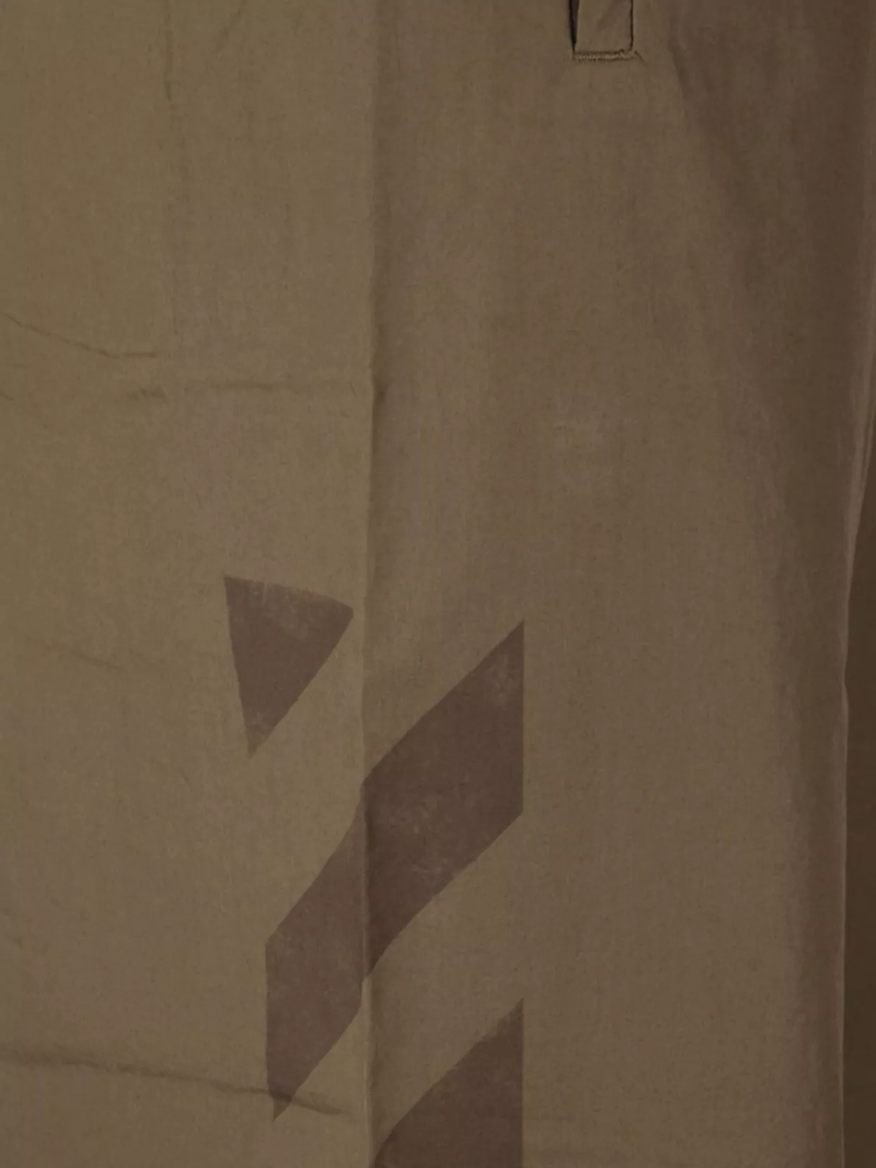 Off-white Straight Trousers Featuring Elastic Waistband In Brown