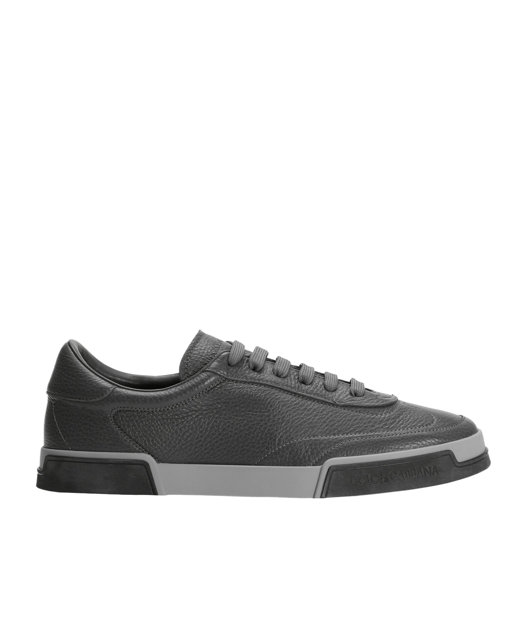 Dolce & Gabbana Leather Sneakers In Black