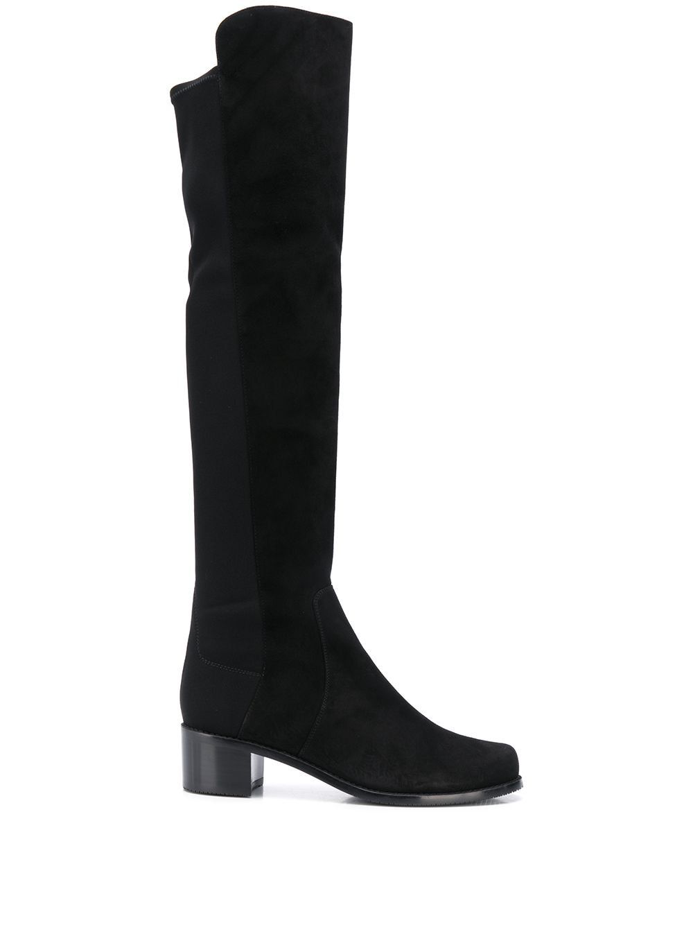Stuart Weitzman Reserve Suede Over-the-knee Boot In Black