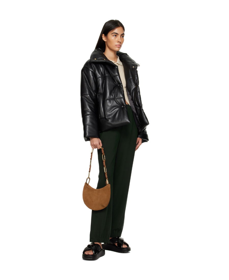 Nanushka Gathered Waist Trousers In Black