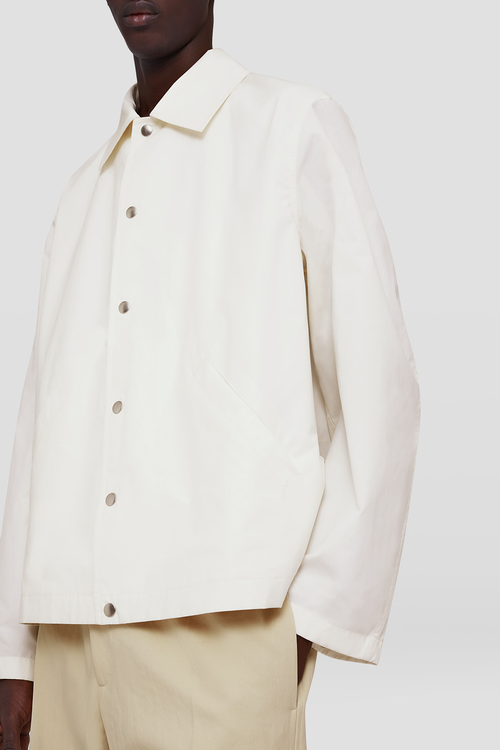 JIL SANDER JIL SANDER LOGO PRINTED LONG-SLEEVED JACKET