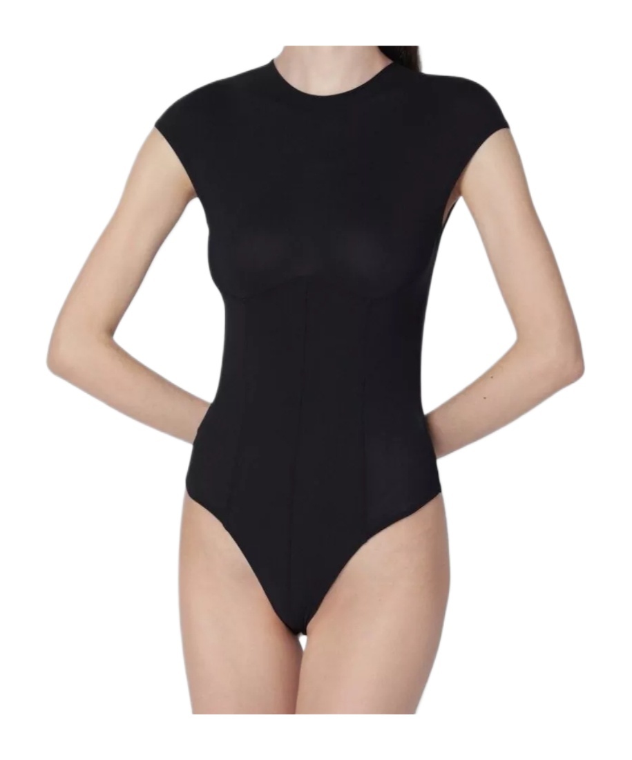 Agolde Nadia Bodysuit In Navy Blue