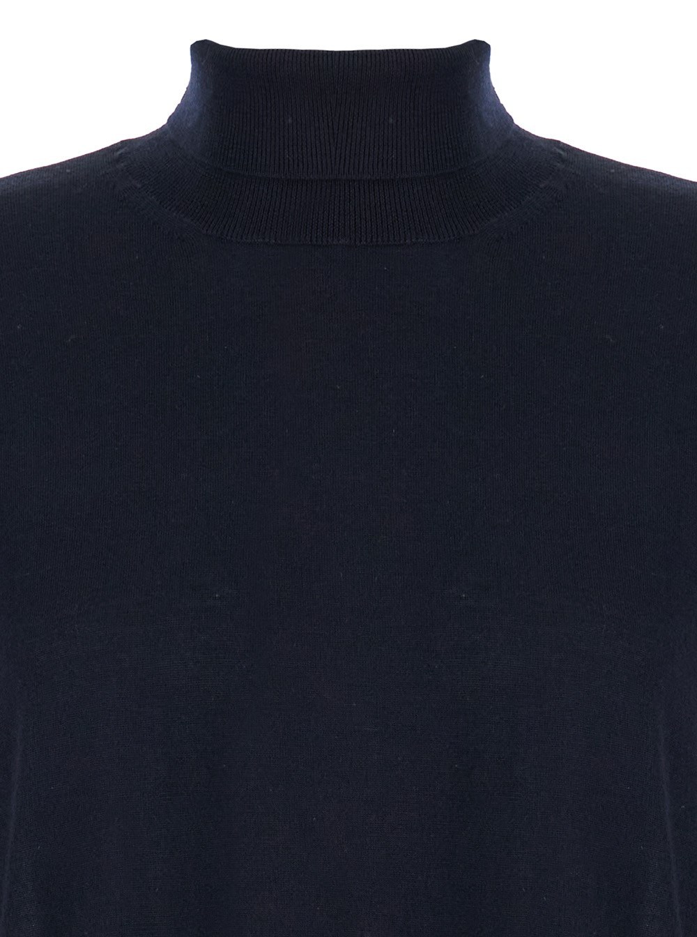 Max Mara Long-sleeved Turtleneck Sweater In Black