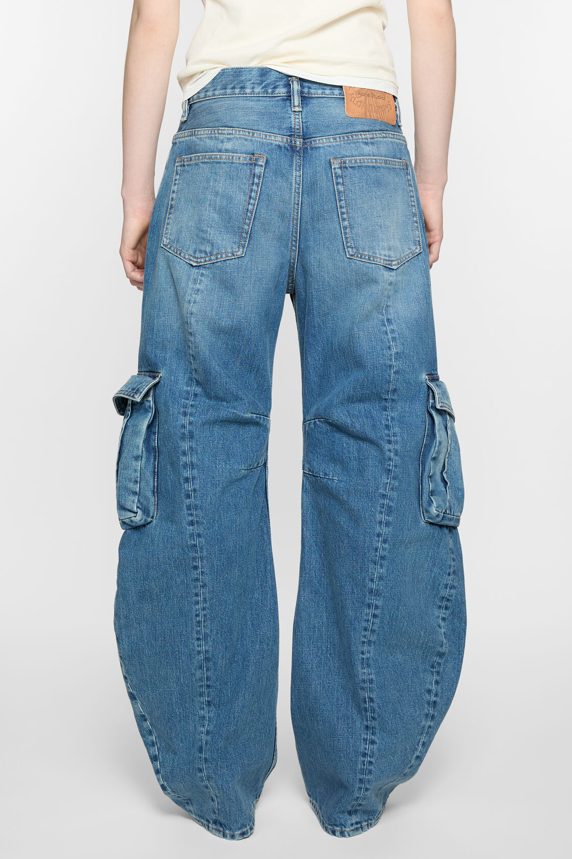 Acne Studios Multi-pocket Jeans In Blue