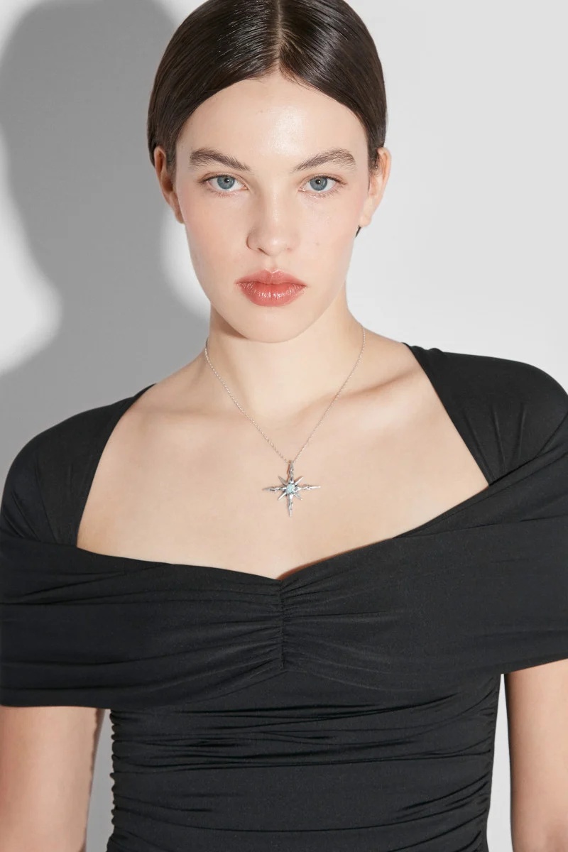 Misbhv Draped Elastic T-shirt In Black