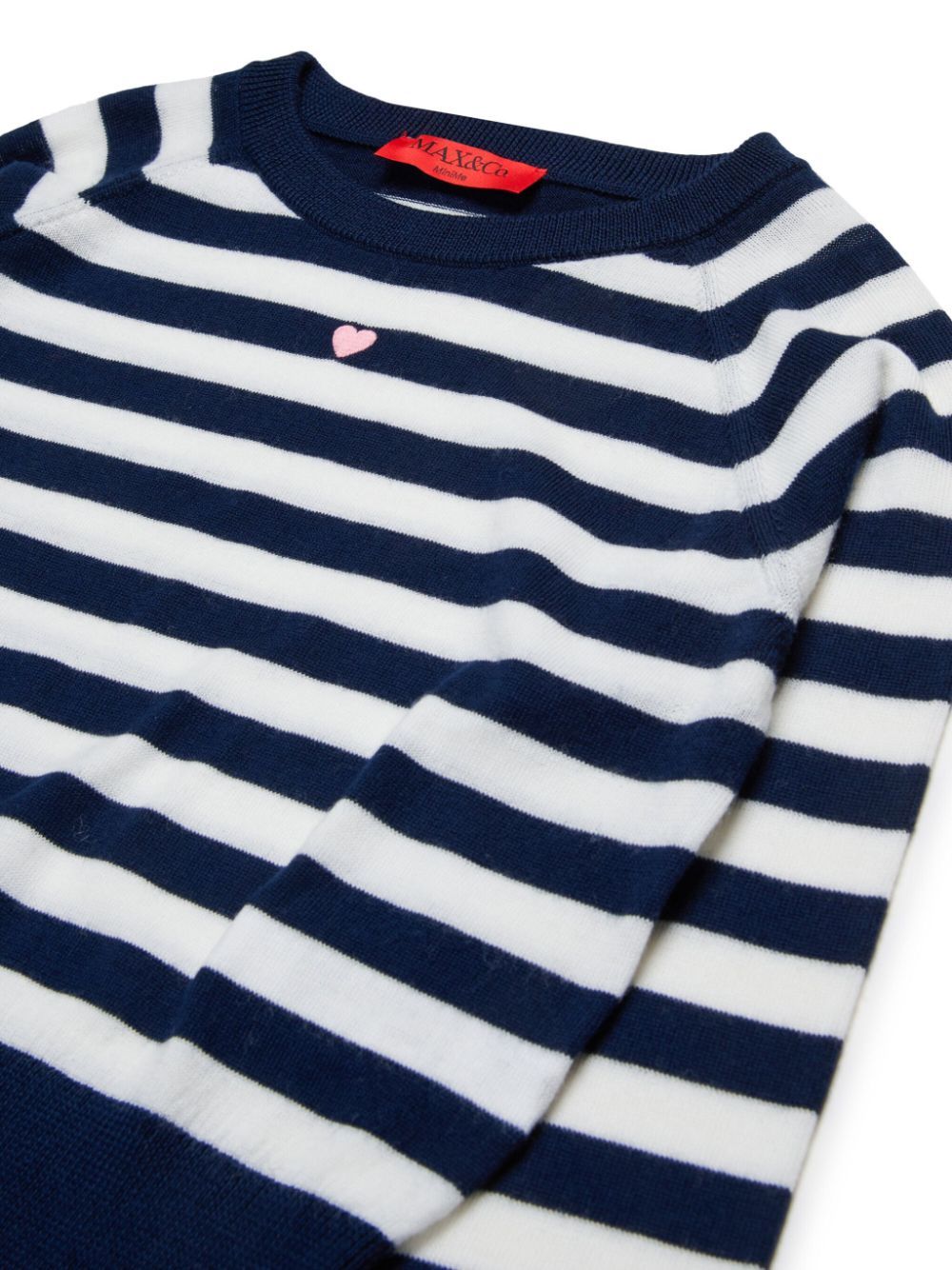 Maxco. Striped Wool Sweater In Black