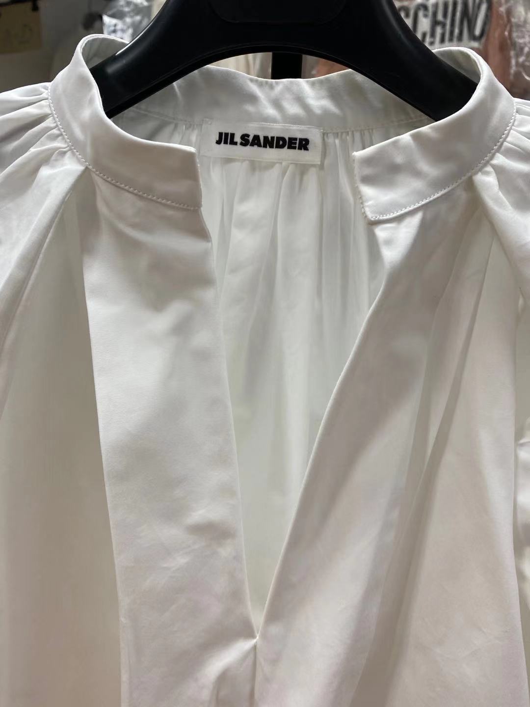 Jil Sander Puff-sleeve Blouse In White