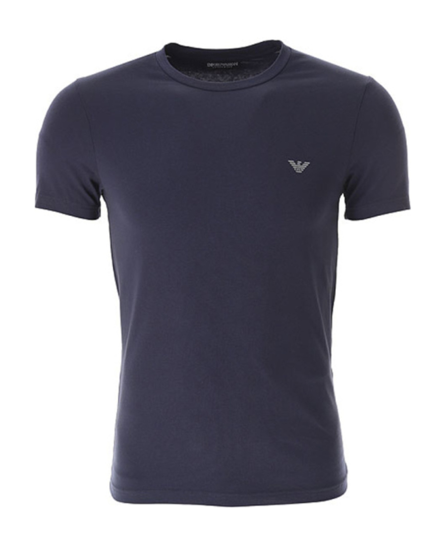 EMPORIO ARMANI ROUND COLLAR LOGO T-SHIRT TWO-PIECE SET