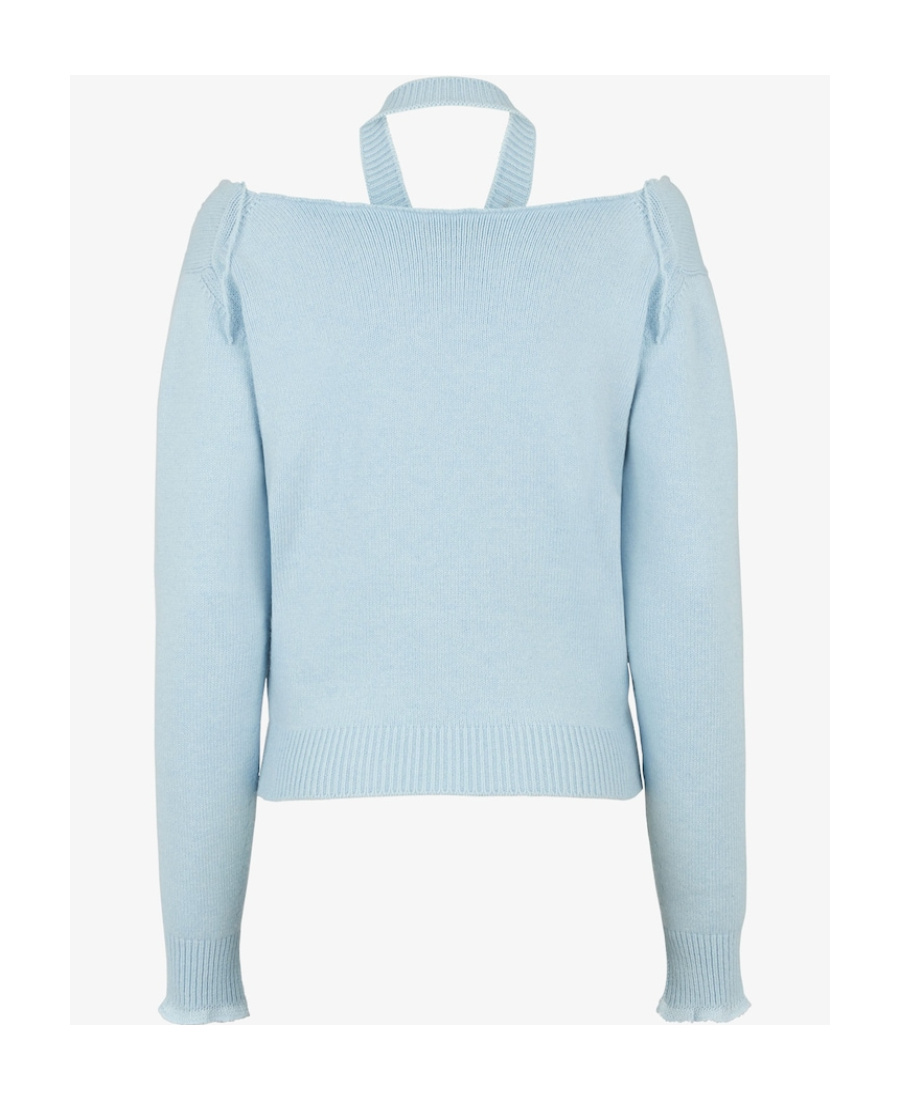 FENDI FENDI OFF-THE-SHOULDER LONG-SLEEVED PULLOVER
