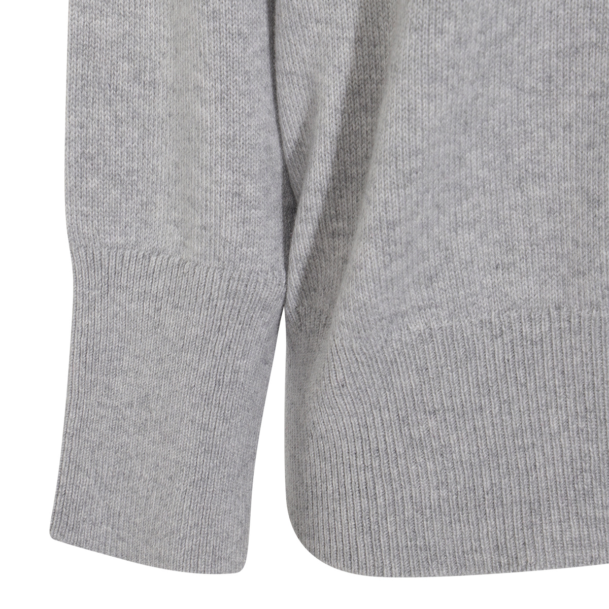 Brunello Cucinelli Soft Texture Crewneck Knitwear With Ribbed Finish In Gray