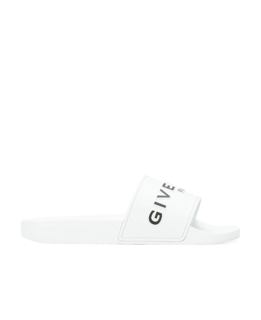 Givenchy Contrast Logo Slides In White