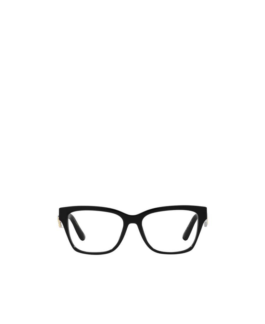 Dolce & Gabbana Logo-plaque D-frame Glasses In Black