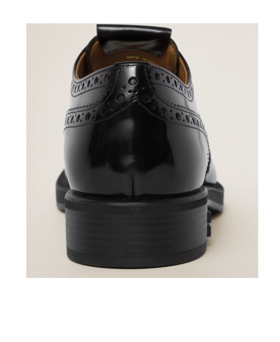 Miu Miu Church's X  Round Head Lace Up Business Dress Shoes In Black