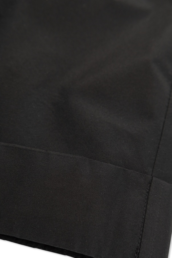 Moncler Curled Shorts In Black