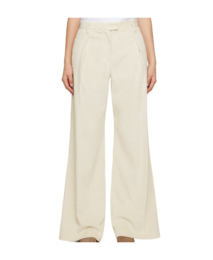 Rag & Bone Bennett Wide-legged Casual Pants In White